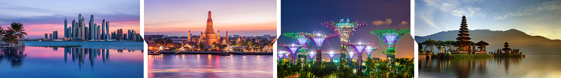 Dubai, Bangkok, Singapore & Bali - 15 Nights
